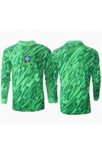 Fotbalové Dres Brazílie Brankářské Domácí Oblečení Copa America 2024 Dlouhý Rukáv